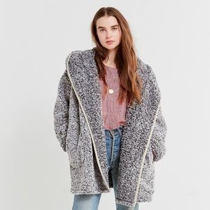 Urban Outfitters Shaila Oversized Fuzzy Jacket